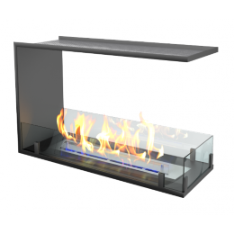 Встраиваемый торцевой сквозной очаг ZeFire Standart 800 (без ТБ)